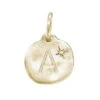La-Soula Diamond Letter Gold Pendant GOLD