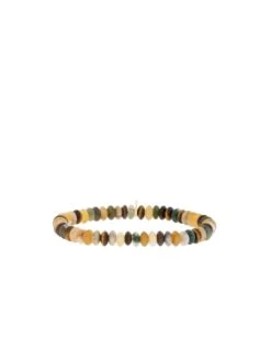 Marlyn Schiff Semi Precious Rondelle Beaded Stretch Bracelet