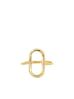 Marlyn Schiff Open Oval Ring GOLD