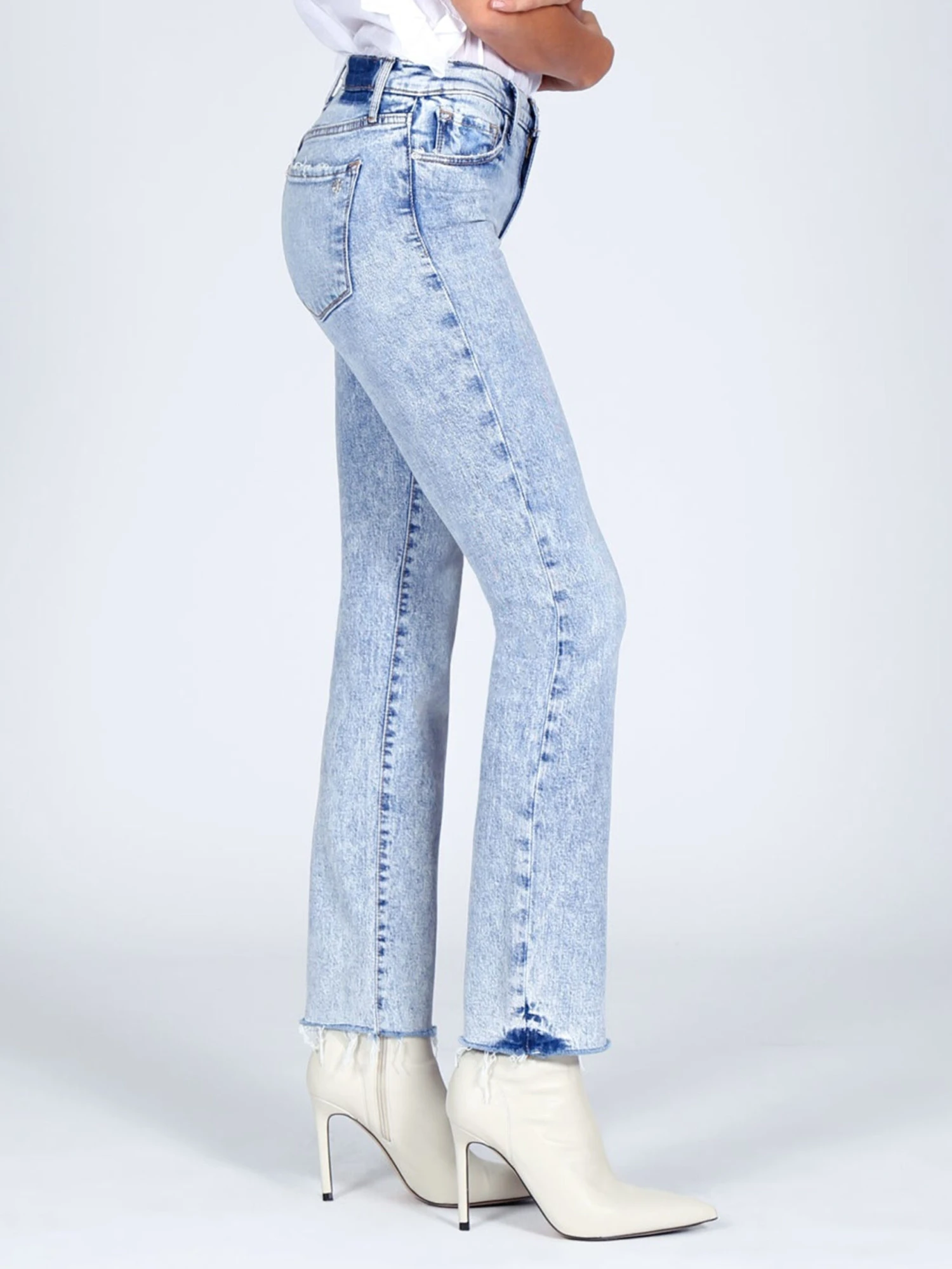 Black Orchid Bardot Straight Fray LIGHT BLUE 3 Black Orchid Bardot Straight Fray LIGHT BLUE - Image 3