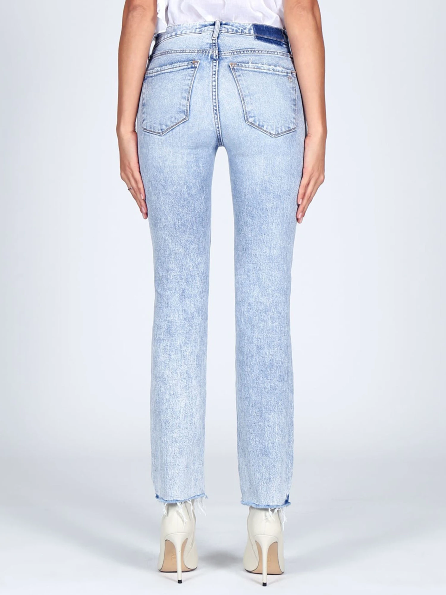 Black Orchid Bardot Straight Fray LIGHT BLUE 4 Black Orchid Bardot Straight Fray LIGHT BLUE - Image 4