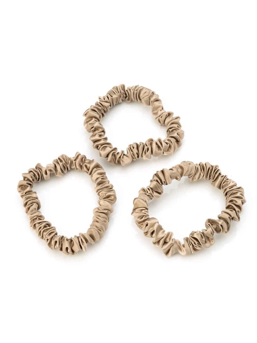 Blissy Skinny Scrunchies TAUPE 3 Blissy Skinny Scrunchies TAUPE - Image 3