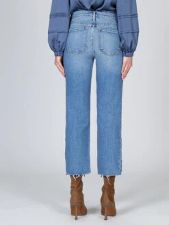 Black Orchid Brooklyn Straight Fray Jeans MEDIUM BLUE -Brave Sales Store AA0B498C1417000PRODUCT 04