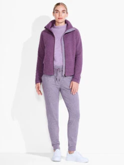 All Year Quilted Jacket PLUM -Brave Sales Store ACTF231060PLMPRODUCT 01