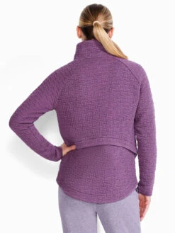 All Year Quilted Jacket PLUM -Brave Sales Store ACTF231060PLMPRODUCT 03