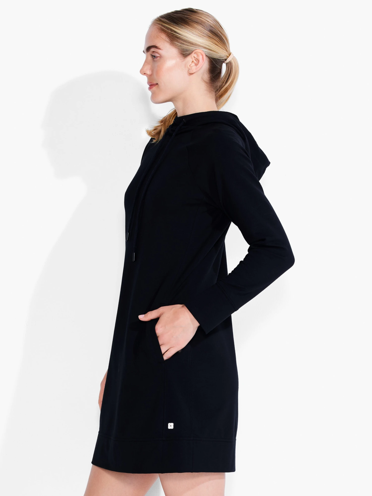 Brushed Terry Dress BLACK ONYX 2 Brushed Terry Dress BLACK ONYX - Image 2