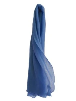 Meg Cohen Cashmere Whisper Featherweight Scarf DEEP BLUE
