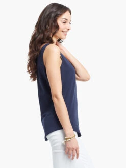 Shirt Tail Perfect Tank DARK INDIGO -Brave Sales Store ALL1030DIDPRODUCT 02
