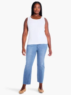 Perfect Knit Rib Scoop Tank PAPER WHITE -Brave Sales Store ALL1051WPWHPRODUCT 01