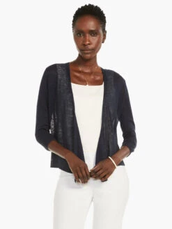 Lightweight 4-Way Cardigan DARK INDIGO