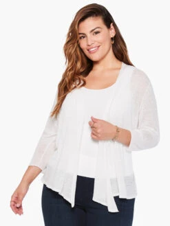 Lightweight 4-Way Cardigan PAPER WHITE -Brave Sales Store ALL1107WPWHPRODUCT 03