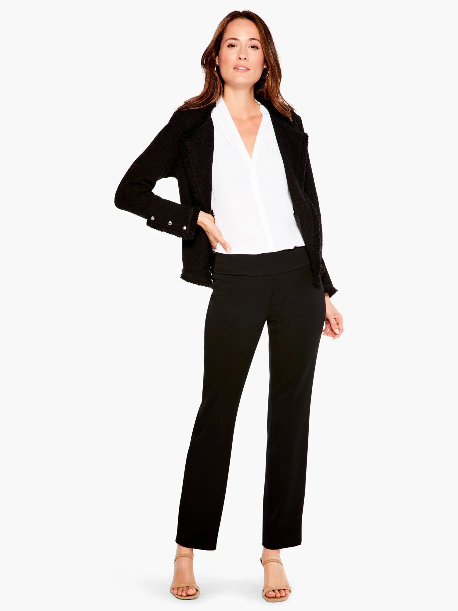 Fringe Mix Knit Jacket BLACK ONYX 4 Fringe Mix Knit Jacket BLACK ONYX - Image 4