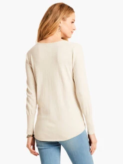 Vital V Neck Sweater PUTTY -Brave Sales Store ALL1195 PUT PRODUCT 03