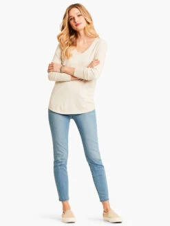 Vital V Neck Sweater PUTTY -Brave Sales Store ALL1195 PUT PRODUCT 04