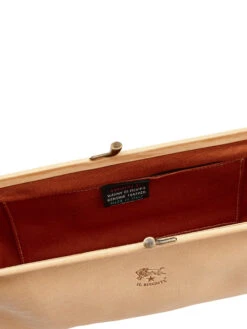 Il Bisonte - Small Snap Close Clutch NATURAL -Brave Sales Store BCL027NATPRODUCT 03