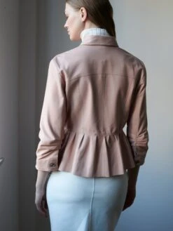 JKT Brie Burnished Leather With Peplum Hem -Brave Sales Store C982F7487D32PTLPRODUCT 010