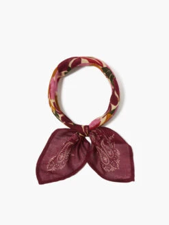 Chan Luu - Floral Printed Bandana PURPLE