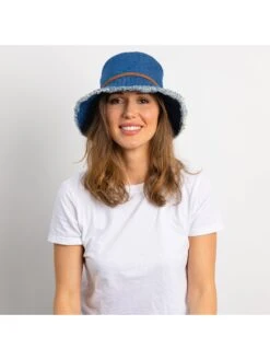 HAT ATTACK FRINGED BUCKET HAT -Brave Sales Store E030846ECEEEBLUPRODUCT 03