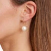 Chan Luu - White Baroque Pearl Earrings PEARL
