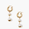 Chan Luu - Double Pearl Drop Hoop PEARL