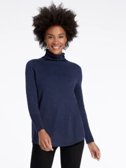 Vital Turtleneck Sweater DARK INDIGO