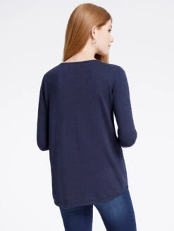 Vital V Neck Sweater DARK INDIGO -Brave Sales Store F191189DIDPRODUCT 03