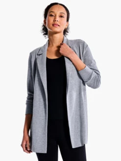 All Day Comfort Knit Blazer MOONWALK