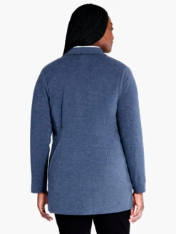 All Day Comfort Knit Blazer DARK INDIGO -Brave Sales Store F231017WDIDPRODUCT 03