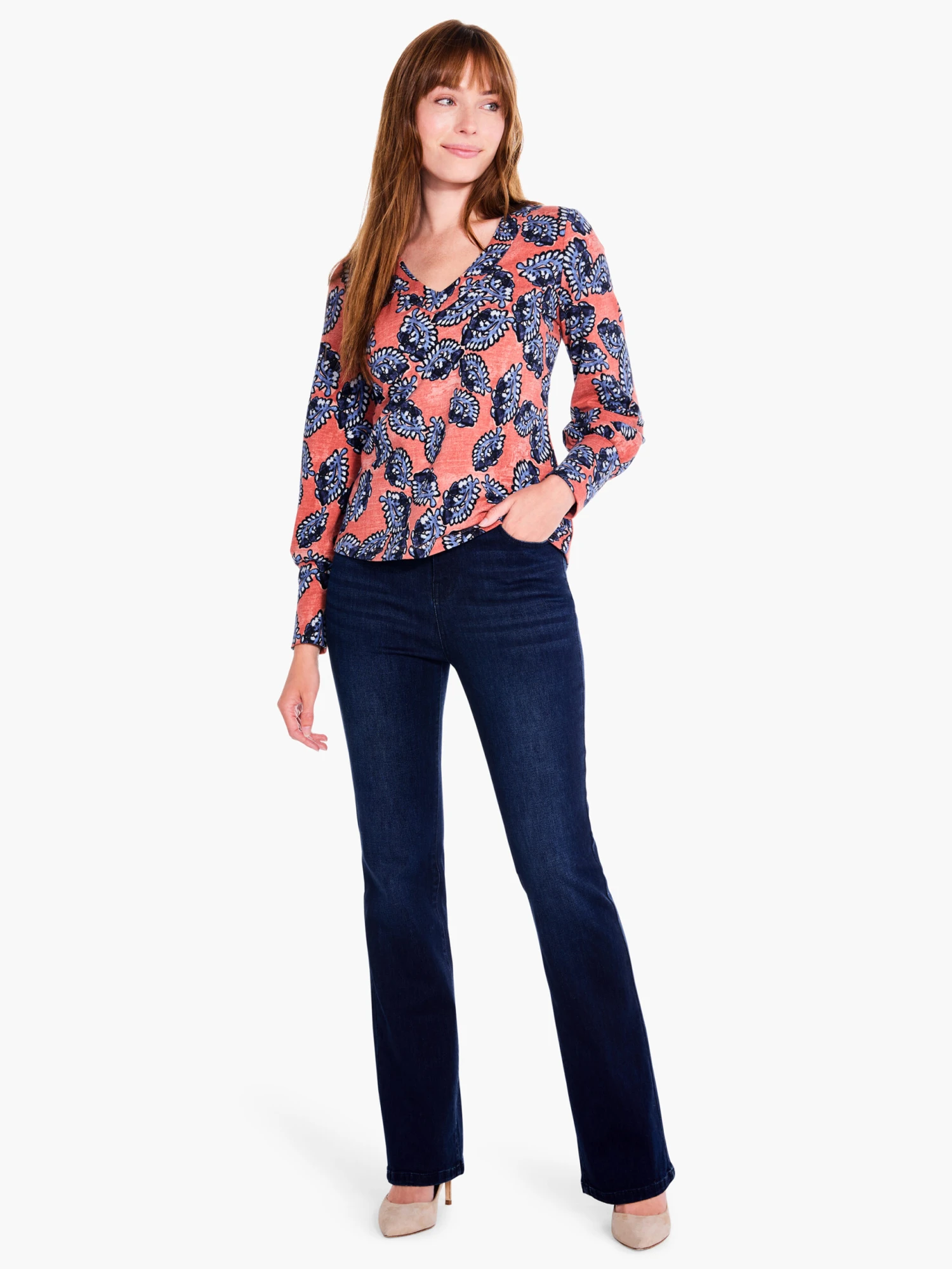 Amber Blues Top BLUE MULTI 2 Amber Blues Top BLUE MULTI - Image 2