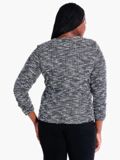 Starry Sky Knit Jacket BLACK MULTI -Brave Sales Store F231027WBLMPRODUCT 03