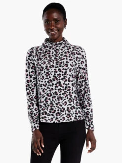 Cheetah Pop Top GREY MULTI