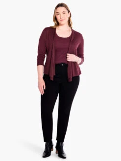 Perfect Knit Rib Scoop Tank REDWOOD -Brave Sales Store F231051WRDWPRODUCT 04