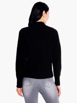 Drape Collar Shaker Sweater -Brave Sales Store F231111BLXPRODUCT 03