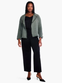 Fringe Mix Knit Jacket BRIAR -Brave Sales Store F231133WBIAPRODUCT 04