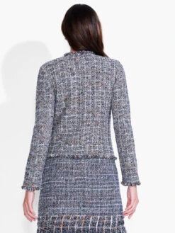 Novelty Fringe Mix Jacket BLUE MULTI -Brave Sales Store F231135BLTPRODUCT 03