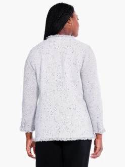 Fringe Mix Knit Blazer -Brave Sales Store F231138WRFLPRODUCT 03