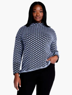 Pixel Play Sweater BLUE MULTI -Brave Sales Store F231148WBLTPRODUCT 04