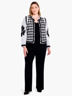 Romantic Soutache Knit Jacket GREY MULTI -Brave Sales Store F231150WGMIPRODUCT 04