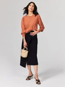 Femme Sleeve Sweater COPPER CREAM 11 Femme Sleeve Sweater COPPER CREAM -Brave Sales Store F231162CREPRODUCT 05