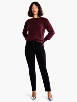Femme Sleeve Sweater REDWOOD -Brave Sales Store F231162RDWPRODUCT 04