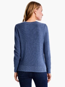 Waffle Stitch V-Neck Sweater -Brave Sales Store F231168CFLPRODUCT 03