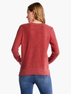 Waffle Stitch V-Neck Sweater SPICE -Brave Sales Store F231168SPIPRODUCT 03