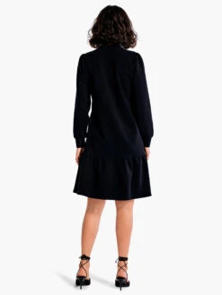 Tiered French Terry Dress BLACK ONYX -Brave Sales Store F231212BLXPRODUCT 03