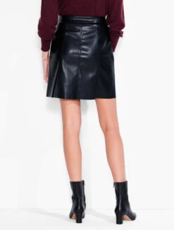 Faux Leather Slim Skirt BLACK ONYX -Brave Sales Store F231339BLXPRODUCT 02
