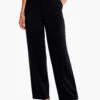 29" Drapey Ponte Wide Leg Ankle Pant