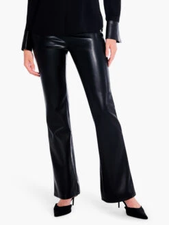 31" Faux Leather Bootcut Pant BLACK ONYX
