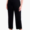 29" Drapey Ponte Wide Leg Ankle Pant BLACK ONYX