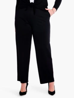29" Drapey Ponte Wide Leg Ankle Pant BLACK ONYX -Brave Sales Store F231352WBLXPRODUCT 04