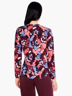 Autumn Bloom Live In Top RED MULTI -Brave Sales Store F231621REDPRODUCT 03