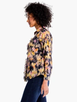 Dreamy Refined Ruffle Shirt YELLOW MULTI -Brave Sales Store F231636YLMPRODUCT 02